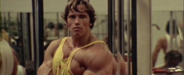 Arnold Schwarzenegger in "Pumping Iron", 1977 (Bild: White Mountain Films)