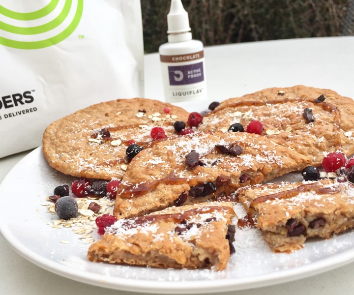 Schokoladige Protein-Hafercookies