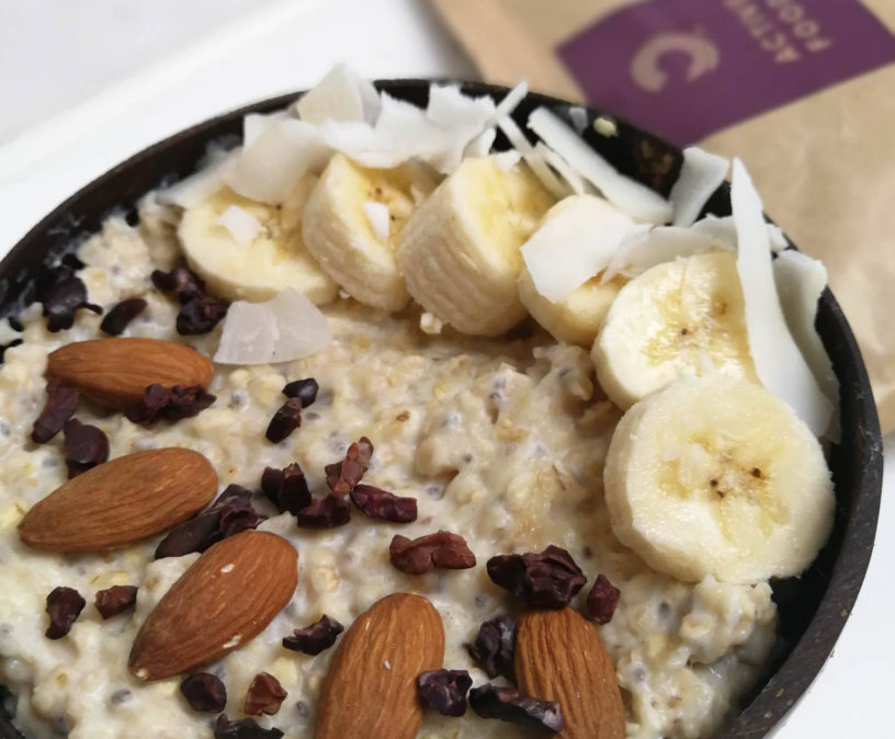 Powerfrühstück Bananen Porridge