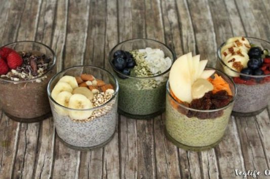 Chia-Pudding Variationen