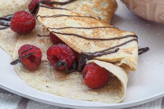 Glutenfreie Protein-Crepes