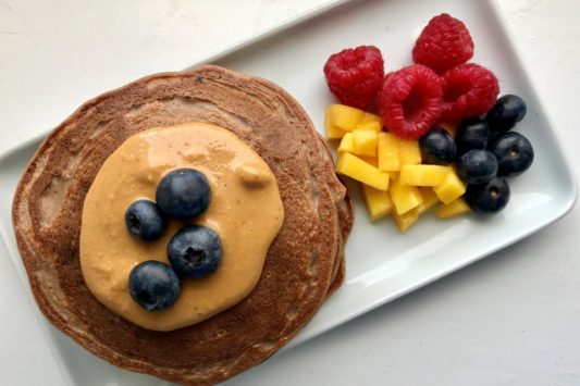 Schoko-Protein-Pancakes