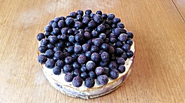 Blaubeeren-Protein Cheesecake
