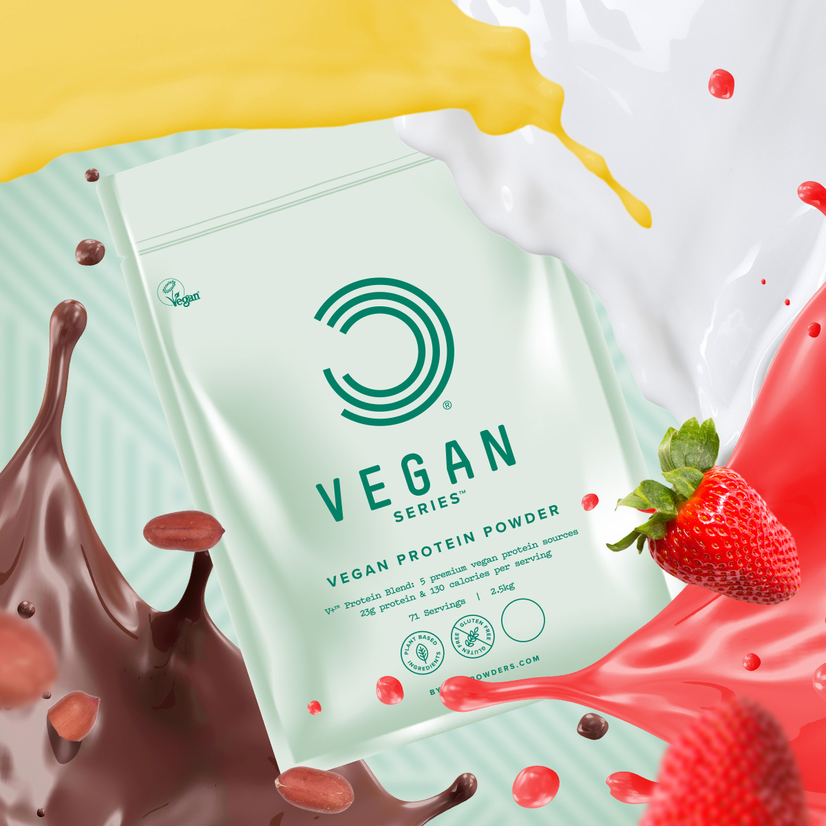 Veganes Protein-Pulver