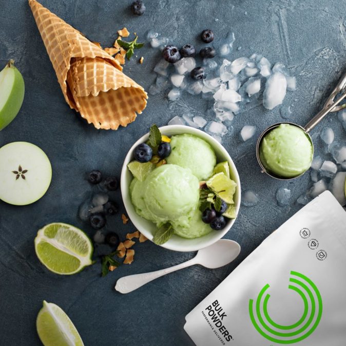 Apfel-Limette-BCAA-Sorbet