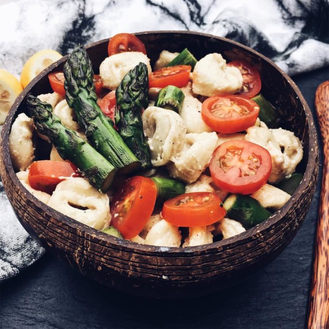 vegane Pasta mit Cashew-Sauce