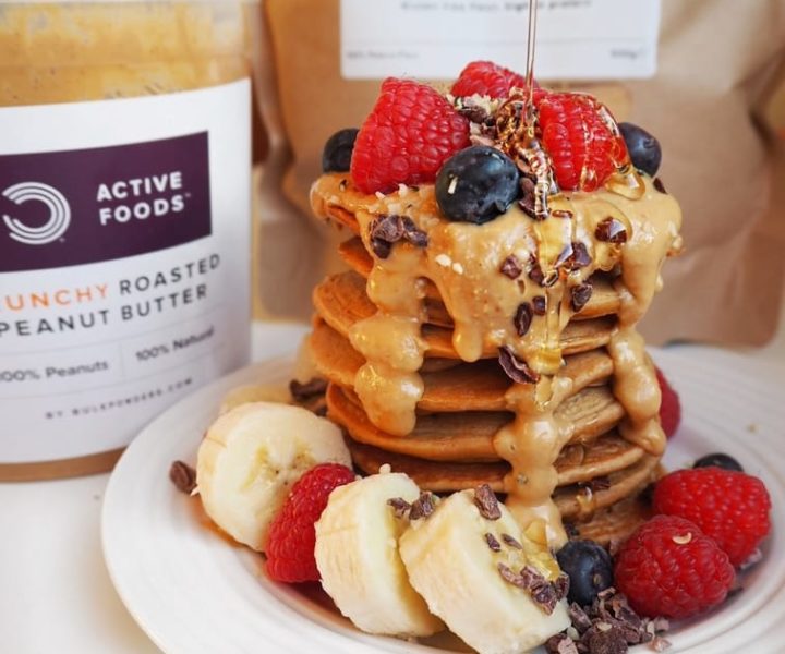 Double Peanutbutter Pancakes