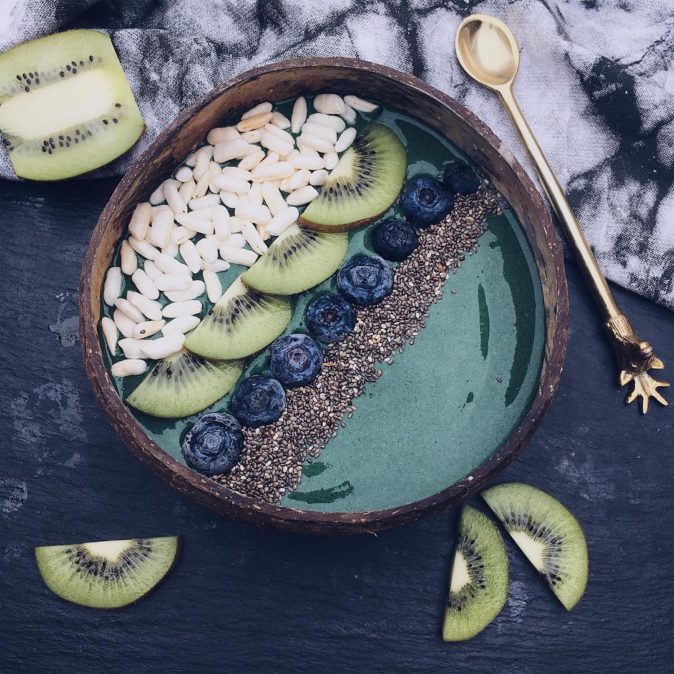 grüne Smoothie Bowl