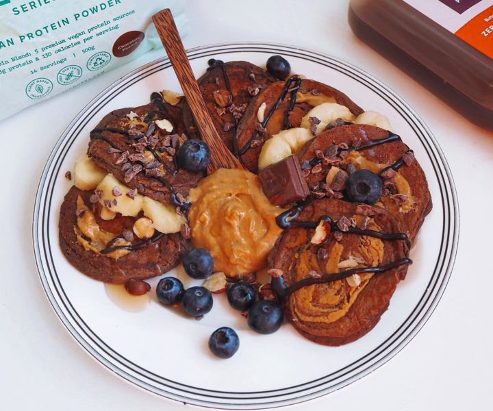Peanutbutter-Chocolate-Pancakes