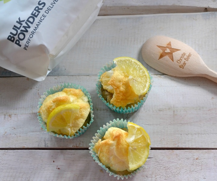 proteinkage citron marengs cupcake