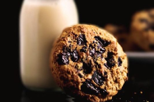 vegansk chocolate chip cookie