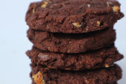 Triple chocolate protein cookie