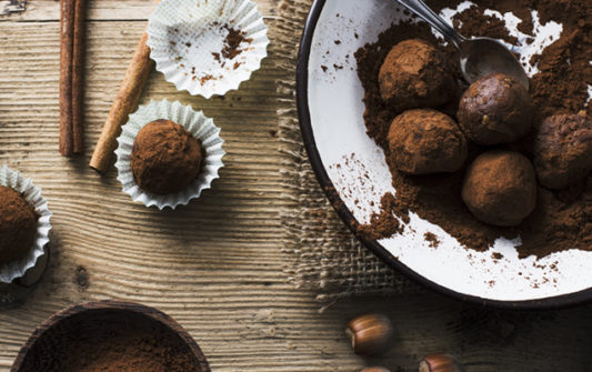 bolitas de chocolate proteicas