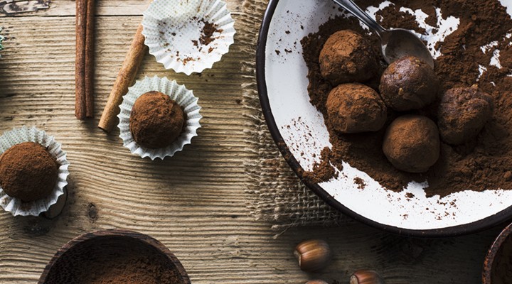 bolitas de chocolate proteicas