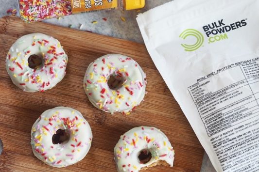 Birthday Cake Mini Donuts Recipe | BulkPowders® Core