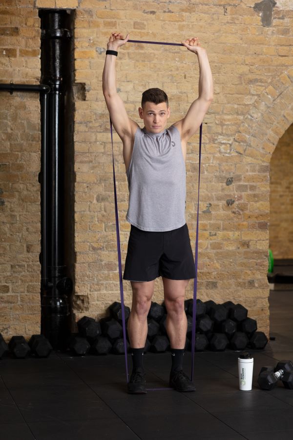 resistance band home workout step 2