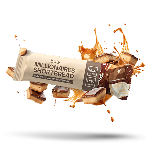 Barretta proteica MACRO MUNCH™ - Nuovo e migliorato Millionaires Shortbread 62g V2