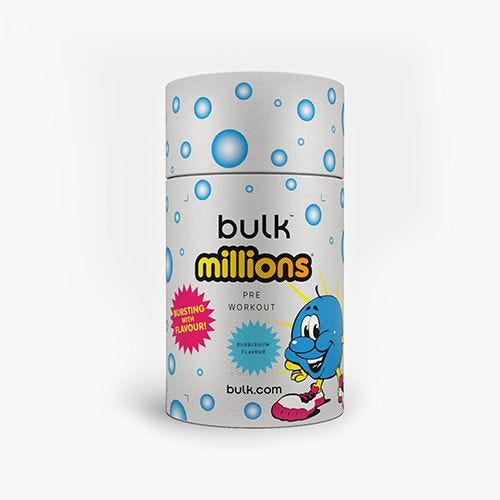 Bulk™️ × Millions® Pre Workout - Bubblegum 30 Servings