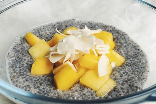 chiazaad pudding met mango