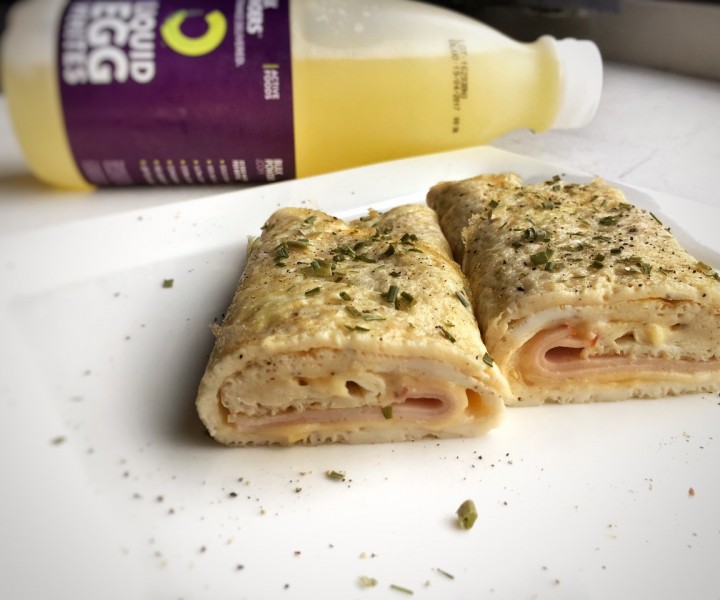 egg wrap - protein wrap - wrap met ei en kipfilet