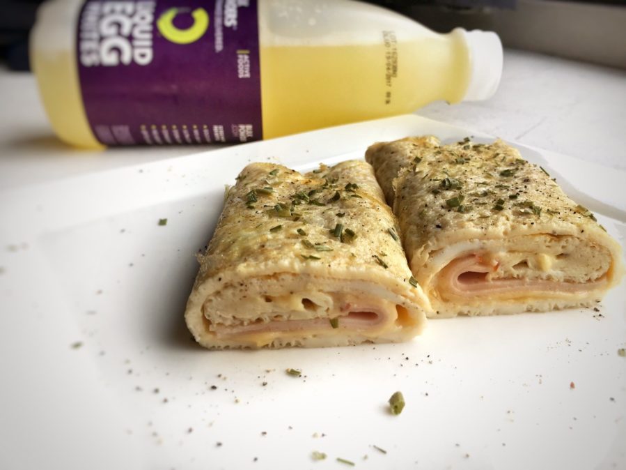 egg wrap - protein wrap - wrap met ei en kipfilet