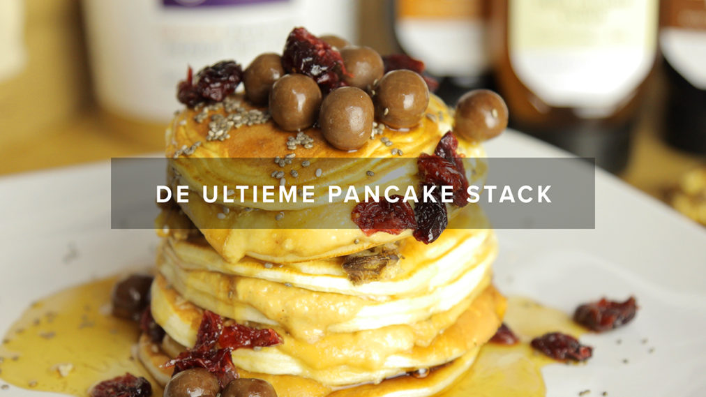 Protein Pancake stack - proteine pannenkoeken stapel