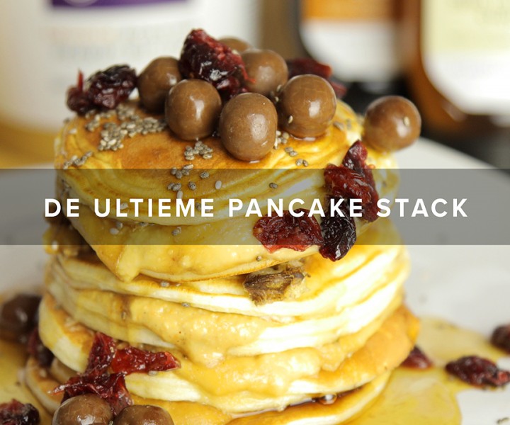 Protein Pancake stack - proteine pannenkoeken stapel