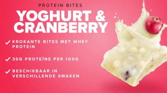 Chocolalte Protein Bites - yoghurt & cranberry - bulk powders