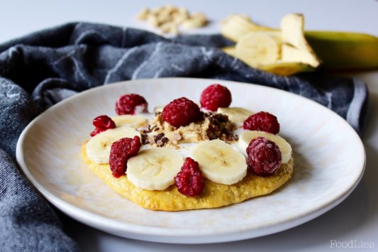 Eiwitrijke Ontbijtpizza met Pure Whey Protein Banaan - Bulk Powders