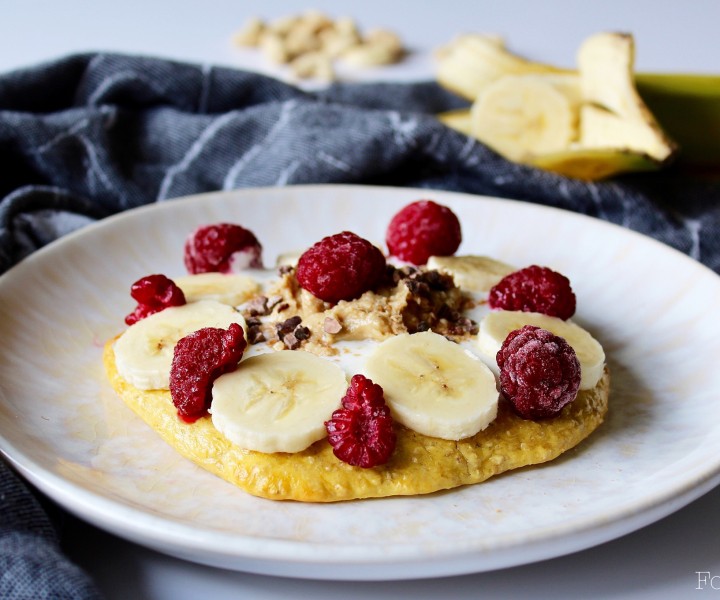 Eiwitrijke Ontbijtpizza met Pure Whey Protein Banaan - Bulk Powders