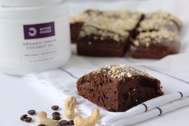 Cacao Protein Brownie met cashews bulk powders recept