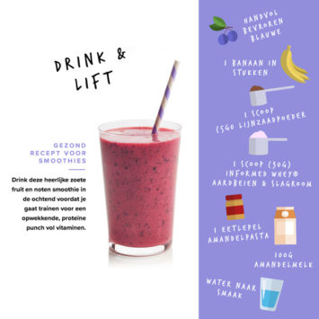 Drink & Lift ontbijt smoothie - recept - bulk powders nl bessen