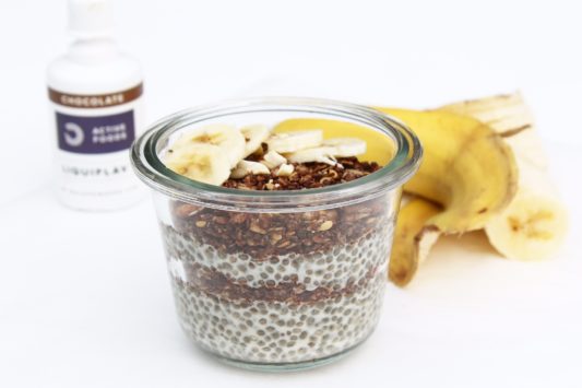 eiwitrijke choclade-chia pudding - Bulk Powders - Foodlies