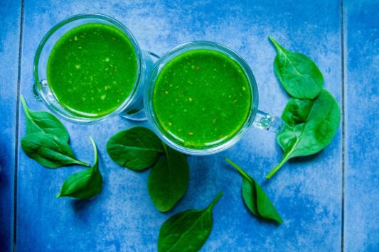 Green & lean smoothie spinazie