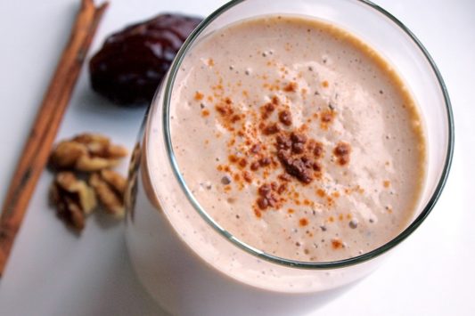 Nutty Smoothie met whey protein nl bulk powders