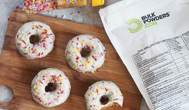 mini protein donuts met birthday cake whey bulk powders nl