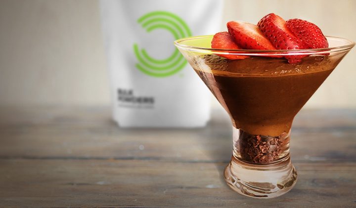 Protein chocomousse met karamel bulk powders