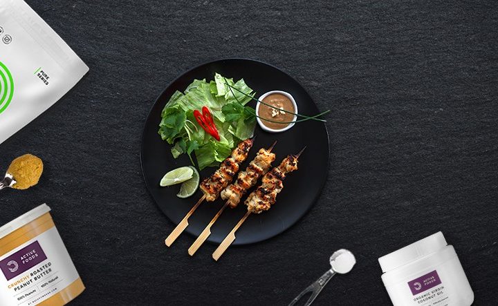 Kip saté met pindasaus - recept - bulk powders