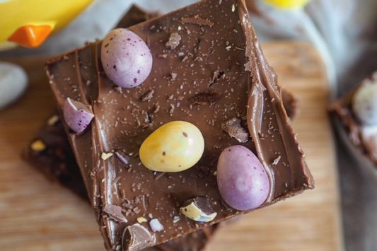 Paasbrownies met minieggs