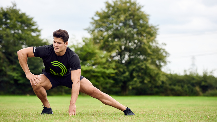 Man stretching - bulk powders