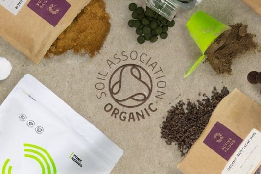 logo soil association biologisch assortiment bulk powders