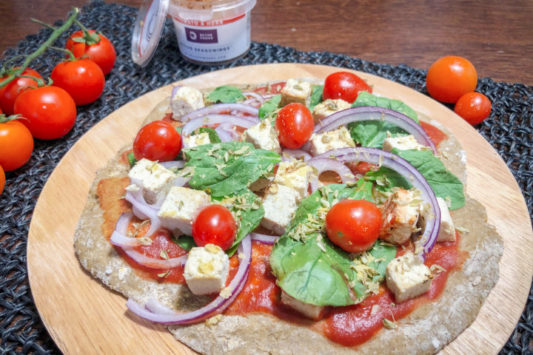 Vegan pizzabodem bulk powders food