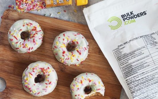 mini donuts com proteina receita