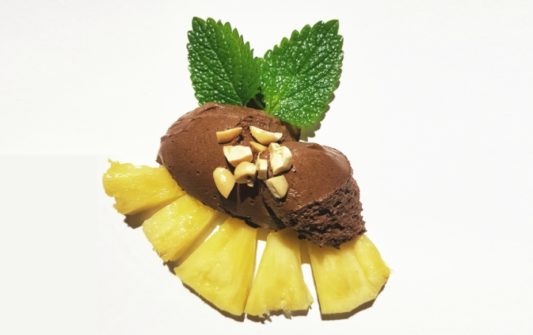 receita mousse de chocolate com proteina