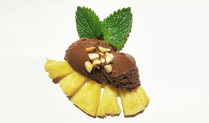 receita mousse de chocolate com proteina