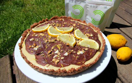 Tarte de Limão com Biomassa de Banana Verde – Receita