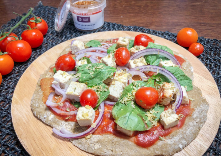 receita base pizza vegan