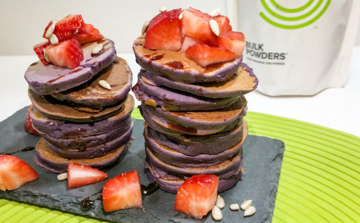 deliciosa receita de panquecas de batata-doce