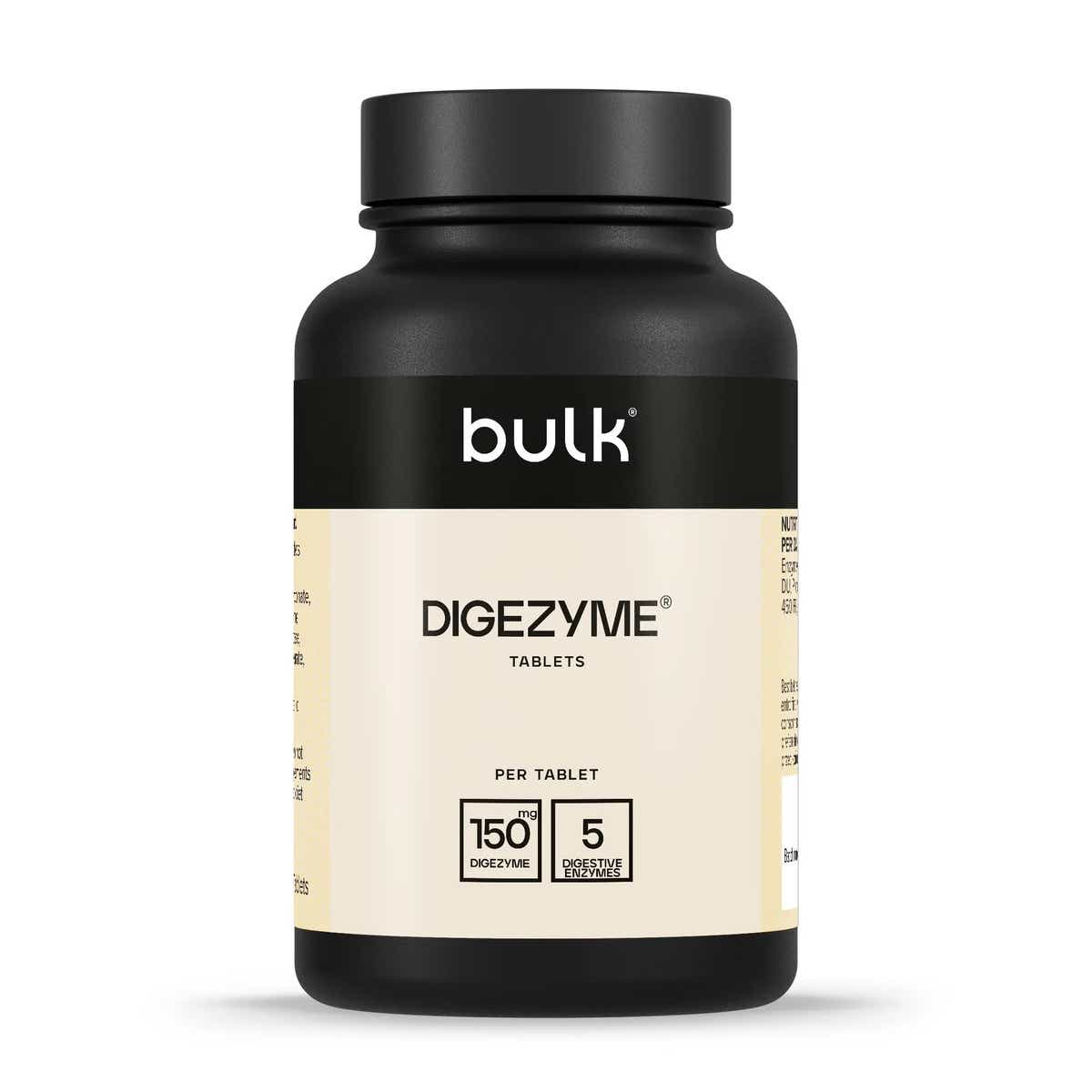 Digezyme Tabletter | 5 enzymer | Bulk™