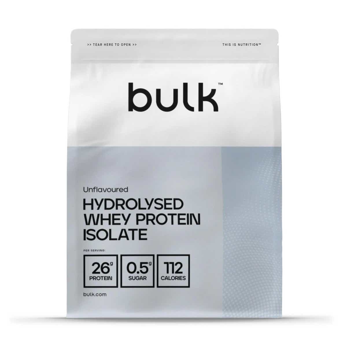 Hydrolyserat vassleprotein | Högt protein & lågt kaloriinnehåll | Bulk™